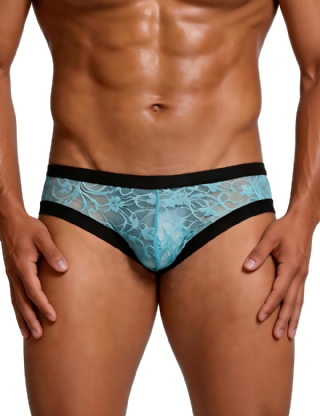Sexy Blue Lace Panty For Men