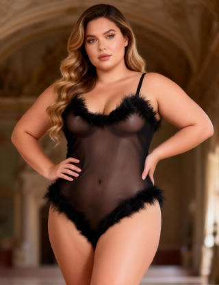 Sexy lingerie furry temptation passion perspective suit clothes